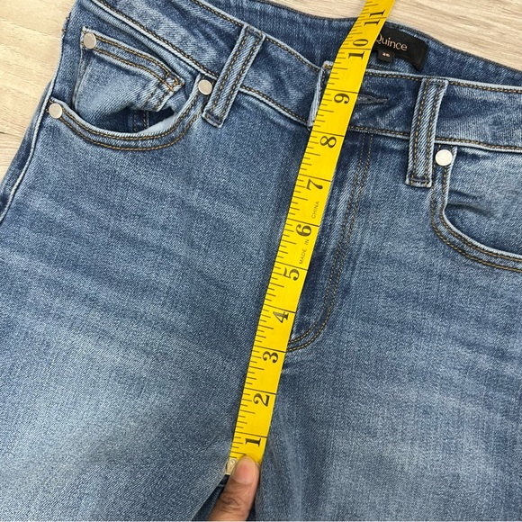 Quince Stretch High Rise Wide Leg Jeans 32“ in Medium Wash Size 26 - Picture 9 of 11